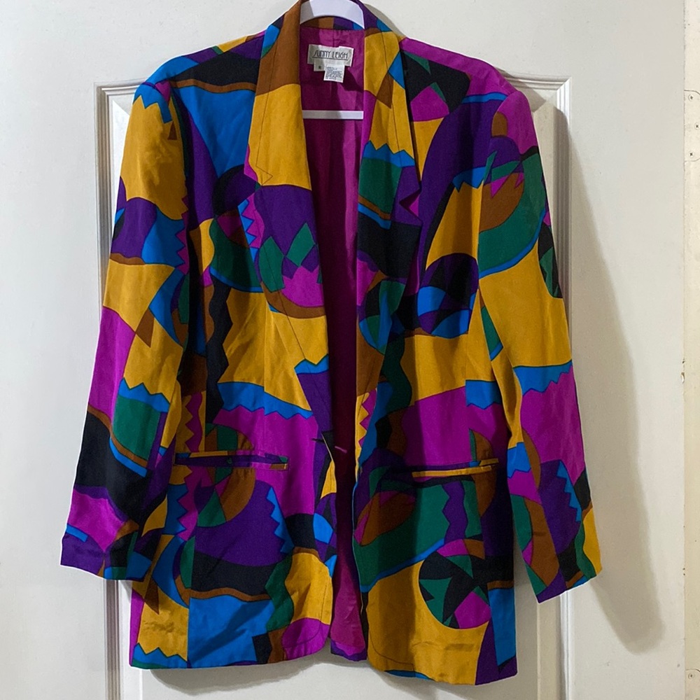 Sunny Leigh Silk Multi Color Blazer